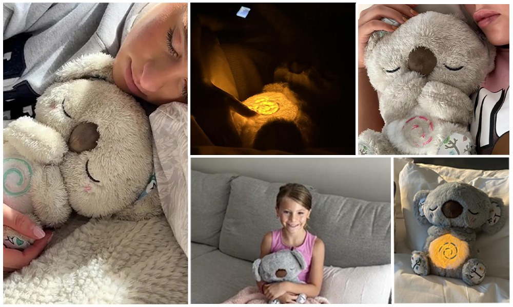 The Froplay Koala Calm Buddy in use at bedtime by children and adults