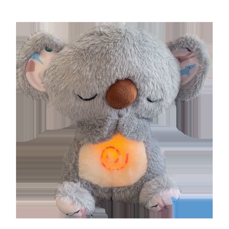 Froplay Koala Calm Buddy plush sleep companion with its nightlight on