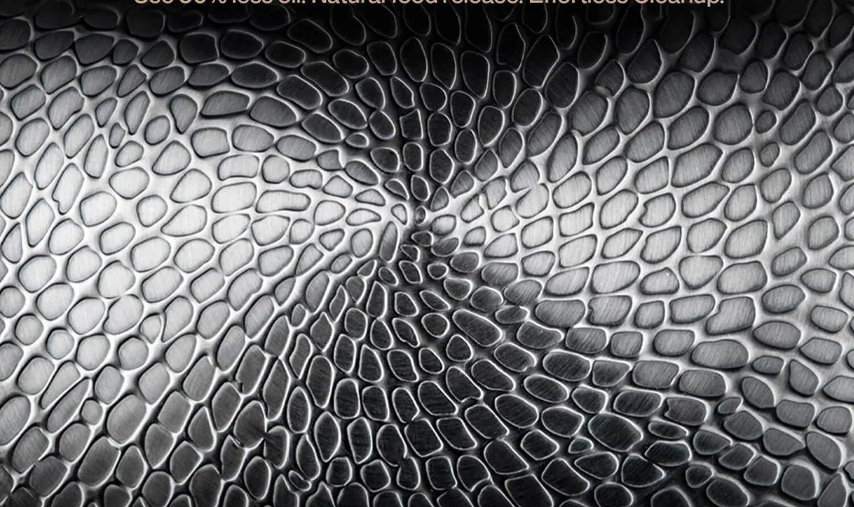 Close-up of the SlipScale micro-pattern imprinted into the pure titanium surface